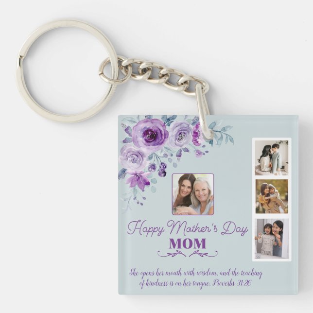 Skapa din egen Mors dag Collage-Blommigt (Framsidan)