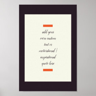 Skapa din egen motiv/inspirationsoffert poster