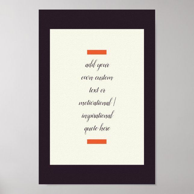 Skapa din egen motiv/inspirationsoffert poster (Framsidan)