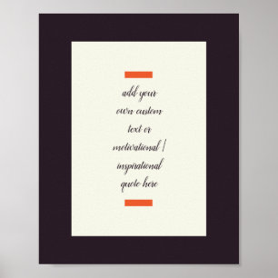 Skapa din egen motiv/inspirationsoffert poster