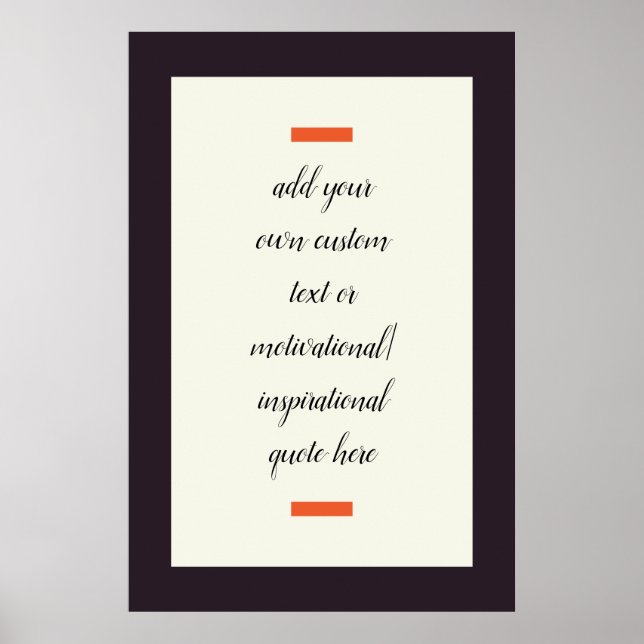 Skapa din egen motiv/inspirationsoffert poster (Framsidan)