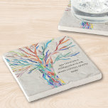 Skapa din egen motiv/inspirationsoffert stenunderlägg<br><div class="desc">Den här unika Sone-Underlägg-tekniken har en färgstark mosaik-Livets träd-design. Lägg till det valda offertet för att anpassa det. Klicka på Anpassa ytterligare om du vill redigera teckensnitt,  storleka teckensnitt och teckensnitt i färg. Original Mosaic © Michele Davies.</div>