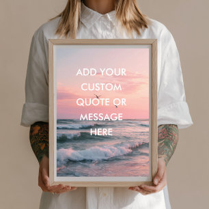 Skapa din egen motivation - Ocean Sunset Quote Poster