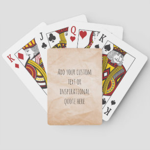 Skapa Din Egen Motivationscitat på Vintagepapper Casinokort