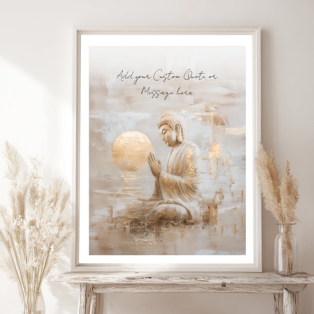 Skapa Din Egen Motiverande Citat- Buddha Poster (Create Your Own Motivational Quote- Buddha Poster)