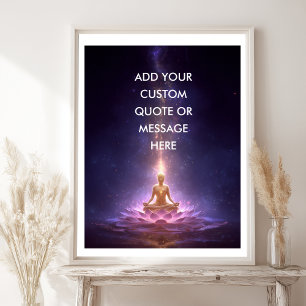 Skapa Din Egen Motiverande Citat – Cosmic Buddha Poster