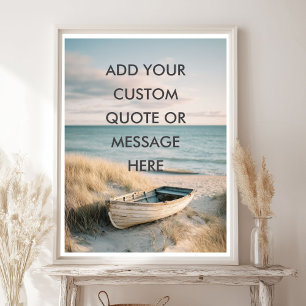 Skapa Din Egen Motiverande Citat - Kustradbåt Poster