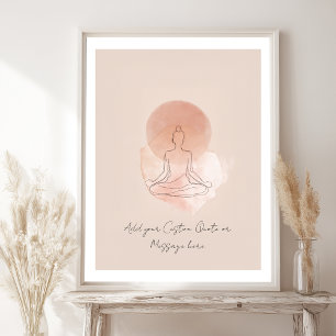 Skapa Din Egen Motiverande Citat-Meditation Poster