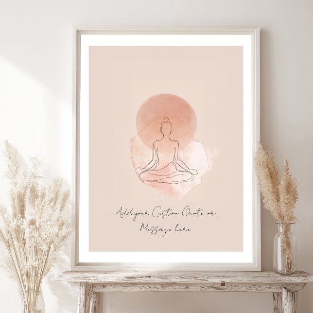 Skapa Din Egen Motiverande Citat-Meditation Poster (Create Your Own Motivational Quote- Meditation Poster)
