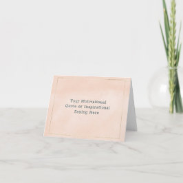 Skapa Din Egen Motiverande Citat Rosa Guld Helgkort