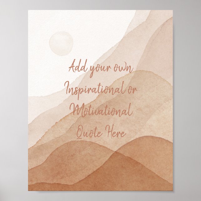 Skapa Din Egen Motiverande Inspirerande Anpassad Poster (Framsidan)