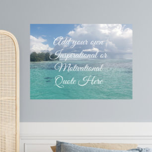 Skapa din egen motiverande inspirerande ocean poster