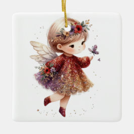 Skapa din egen mousserande poppies Angel Julgransprydnad Keramik