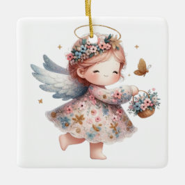 Skapa din egen mousserande position Angel Julgransprydnad Keramik