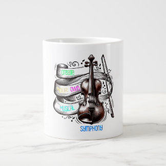 Skapa din egen musikaliska symfoni jumbo mugg