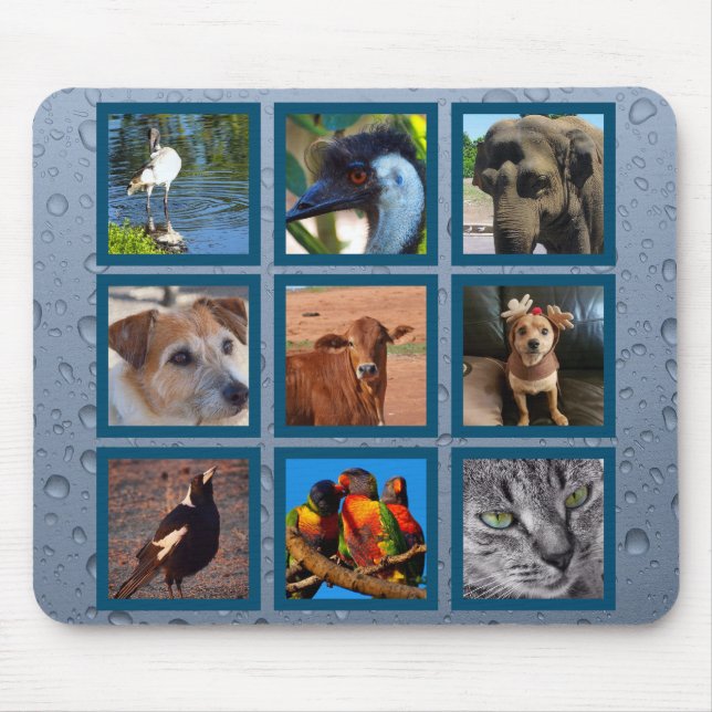 Skapa din egen muspekare - blå musmatta (Framsidan)