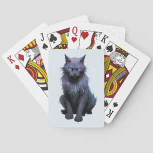 Skapa Din Egen Mystisk Svart Katt Casinokort