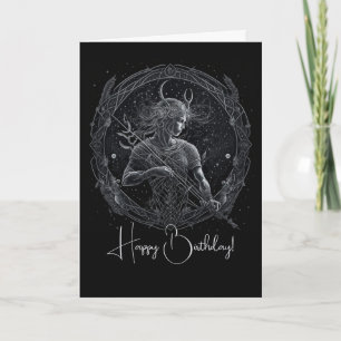 Skapa din egen mystiska akstrologi Sagittarius Helgkort