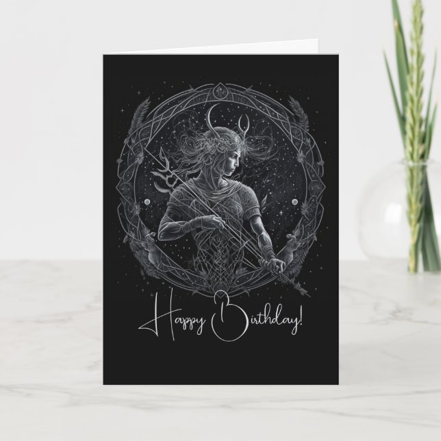Skapa din egen mystiska akstrologi Sagittarius Helgkort (Framsida)