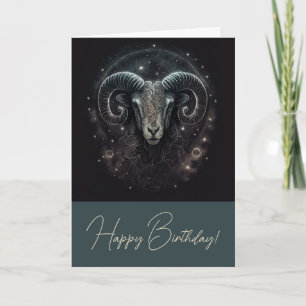 Skapa din egen mystiska astrologi Väduren Zodiac Helgkort