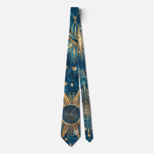 Skapa din egen Mystiska Blå & Guld Celestiala Slips