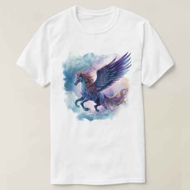Skapa din egen mytologiska Pegasus T Shirt (Design framsida)