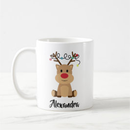 Skapa din egen Namn-fina renjul Kaffemugg