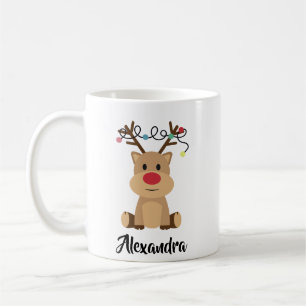 Skapa din egen Namn-fina renjul Kaffemugg