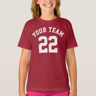 Skapa Din Egen Namn Nummer Sporttröja Barn T- T Shirt