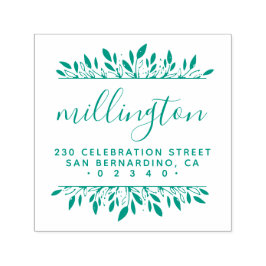 Skapa din egen Namn-Returadress i skriptfamiljen Självfärgande Stämpel