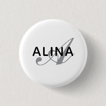 Skapa din egen namnmonogramdesign 1¼ rund