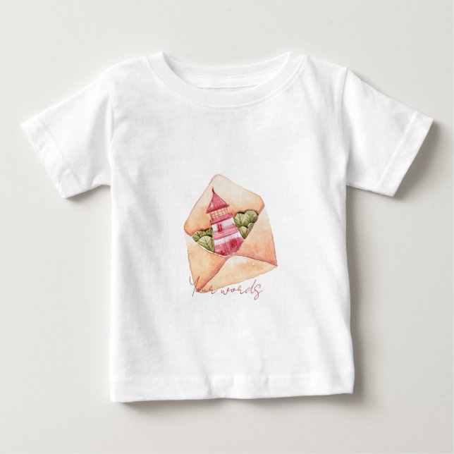 Skapa din egen Nautisk Kärlek Brev T Shirt (Framsida)