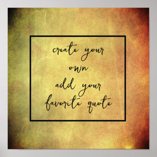 skapa din egen nödlidande struktur-text poster