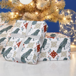 Skapa din egen nordiska blåa fågel presentpapper