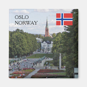Skapa din egen Norge fotoresesuvenir Magnet