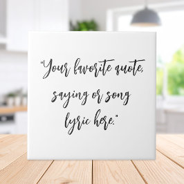 Skapa din egen offertkalligrafi kakelplatta