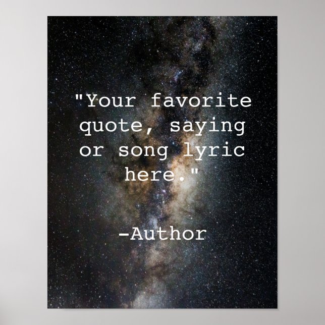 Skapa din egen offertPoster Poster (Framsidan)