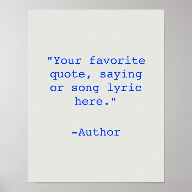 Skapa din egen offertPoster Poster (Framsidan)