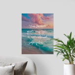 Skapa din egen offertPoster Poster<br><div class="desc">Skapa din egen anpassningsbar-offert poster väggkonst. Har minimalistisk skripttypografi på solnedgången i havslandskap med vågar och himlar</div>