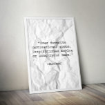 Skapa din egen offertPoster Poster<br><div class="desc">Skapa din egen anpassningsbar-offert poster väggkonst. Funktioner för minimalistisk skrivmaskin-typografi.</div>