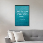Skapa din egen offertPoster Poster<br><div class="desc">Skapa din egen anpassningsbar-offert poster väggkonst. Med minimalistisk skrivmaskin-typografi och vinkar havsbakgrund.</div>