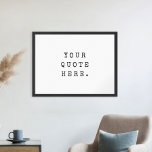 Skapa din egen offertPoster Poster<br><div class="desc">Skapa din egen anpassningsbar-offert poster väggkonst. Med minimalistisk tryckfärgstyp som du kan anpassa med favoritmotiveringsordspråk,  sång-text eller anpassningsbar</div>