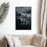 Skapa din egen offertPoster Poster<br><div class="desc">Skapa din egen anpassningsbar-offert poster väggkonst. Med minimalistisk skrivstil och moody skogsbakgrund.</div>