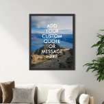 Skapa din egen offertPoster Poster<br><div class="desc">Skapa din egen anpassningsbar-offert poster väggkonst. Anpassa den här poster utskriften med modern,  minimalistisk typografi och naturlandskapets bakgrund.</div>