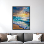 Skapa din egen offertPoster Poster<br><div class="desc">Skapa din egen anpassningsbar-offert poster väggkonst. Har minimalistisk skripttypografi på strandlandskap med vågar och himlar</div>
