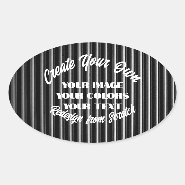 Skapa din egen ovalt klistermärke (Framsida)