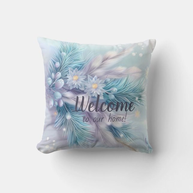 Skapa din egen Pampas Gräs Berries jul Kudde (Framsida)