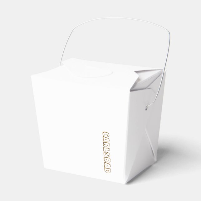 Skapa din egen pappersförpackning för take away presentaskar (Framsidan Sidan)