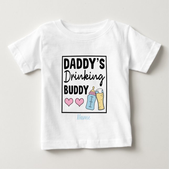 Skapa din egen Pappor drinking Buddy T Shirt (Framsida)