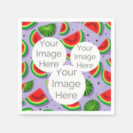 skapa din egen pappra fototextvattenmelon pappersservett